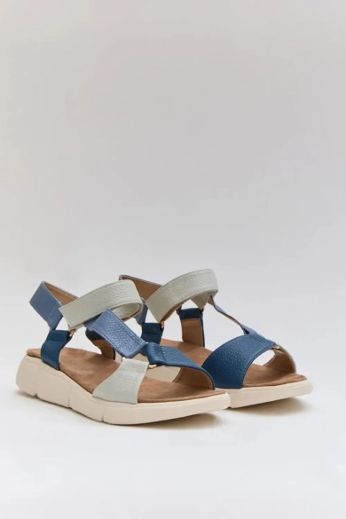 SANDALES FLATES VENATE - bleu PIANNO 39 2
