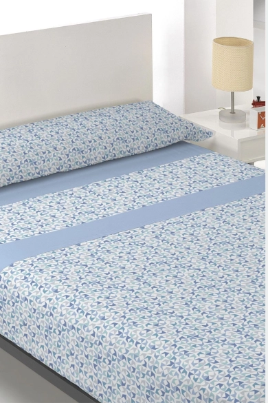 Parure de lit en microfibre Chelsa - Blue PIANNO39