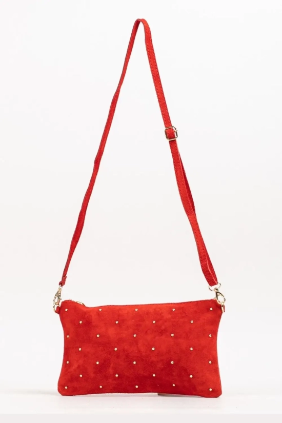 Bandolera de Piel Aselu - Rojo Pianno 39