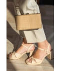 Sandales à talons Curel - Beige Pianno 39