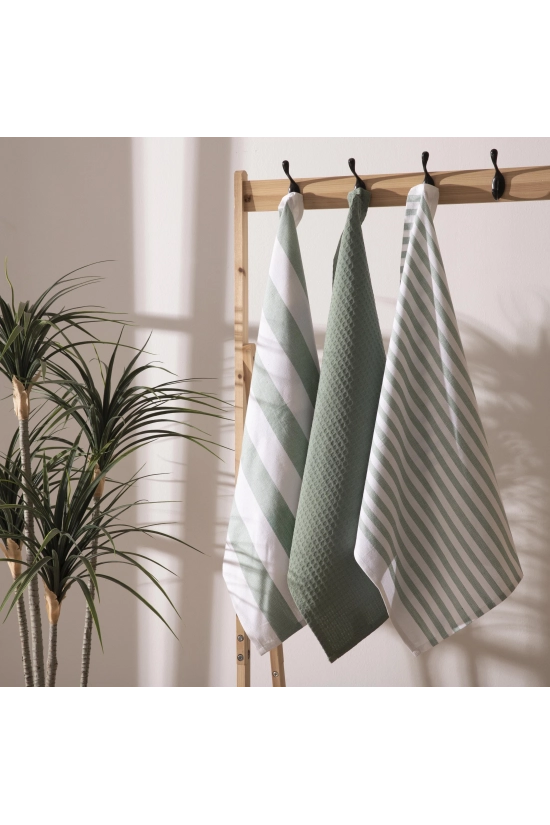 Paños de Cocina sarga Deskar - Verde Pianno39