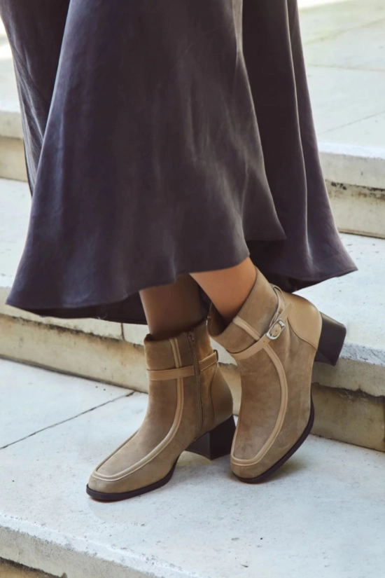Bota baja Quetra - beige pianno 39