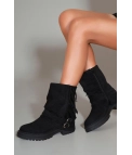Portus Low Fringed Boot - Noir Pianno39