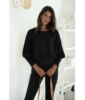 Pull Tulea brillant - noir pianno39