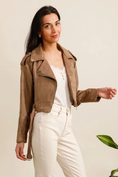 Chaqueta Letyna - camel pianno 39