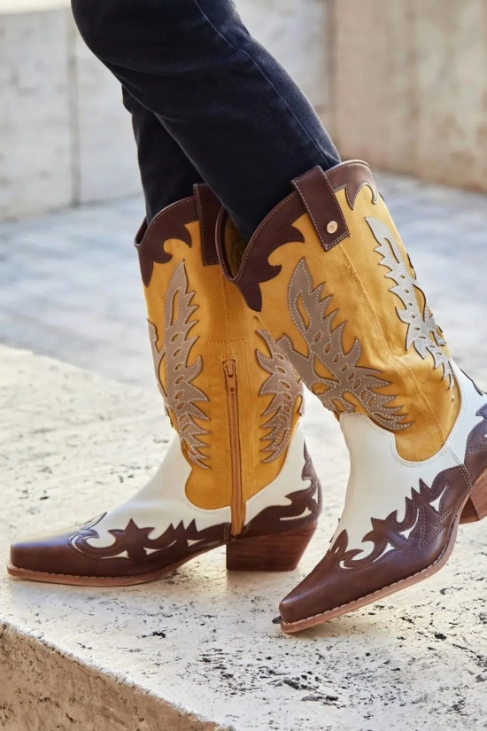 Bota cowboy Etira - amarillo pianno 39