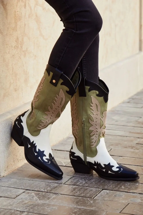 Botte de cow-boy Etira - vert pianno 39