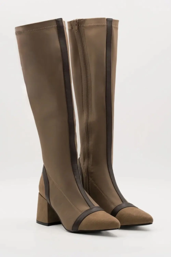 Botte haute Neye - Beige pianno39 2