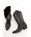 Bottes de cow-boy Faina - Noir