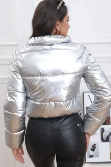 Chaqueta acolchada sembre - plata pianno39 2