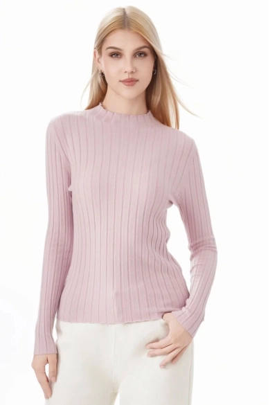 Pull Nera - rosa pianno 39