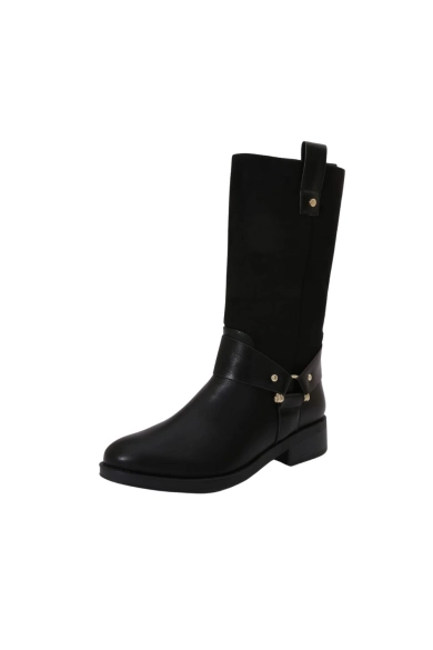 Bota alta Wene - negro pianno 39