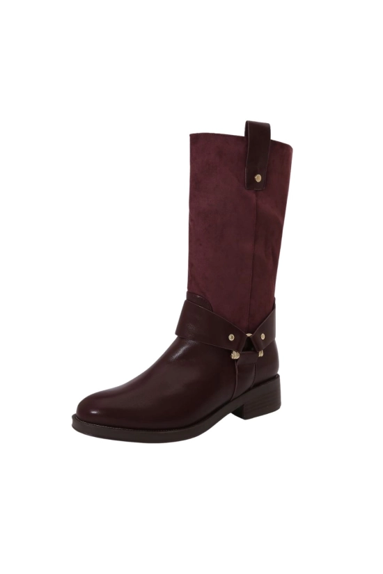 Bota alta Wene - rojo pianno 39 2