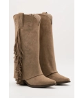 Bota alta Grina - beige pianno 39