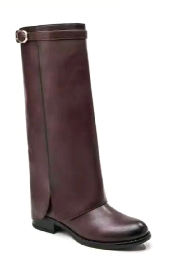 Botte haute Nea - maroon pianno 39 2