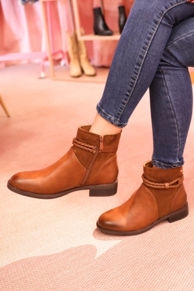 Bota baja Jina - CAMEL pianno 39