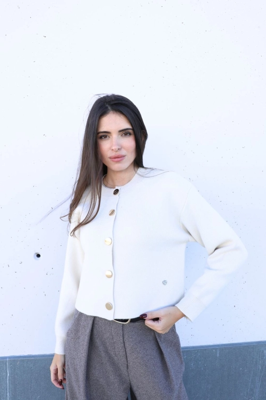 Lucka Cardigan en maille - Beige Pianno39