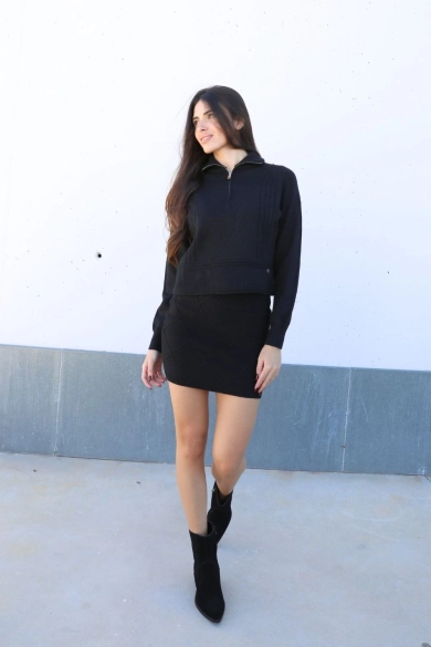 Conjunto de malha Nine - Preto Pianno39