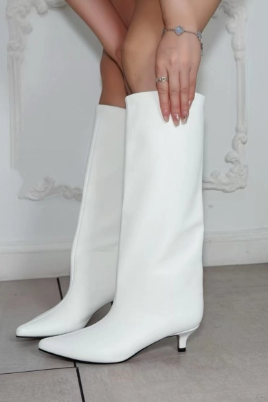 Bota Alta Artemis - Blanco Pianno39 2