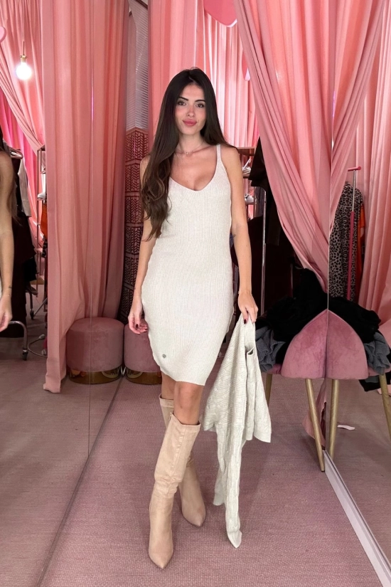 Conjunto de vestido Andea - Bege Pianno39 2