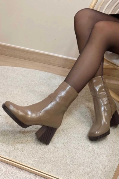 Botte basse Evania - Taupe Pianno39