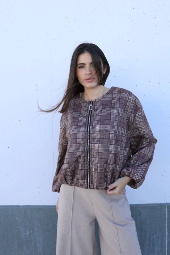 casaco bomber Viku - Bordeaux Pianno39