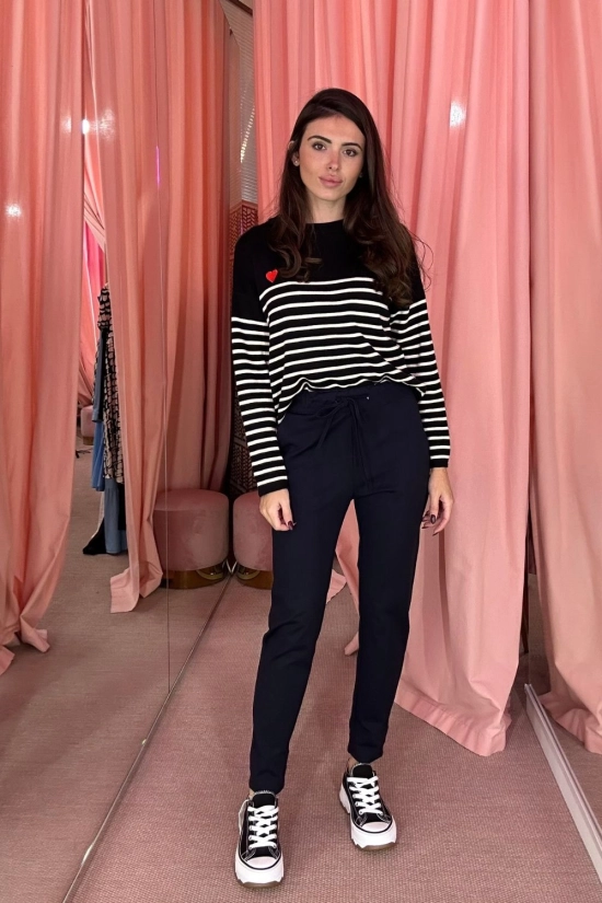 Pantalon Vilna - Bleu marine pianno39