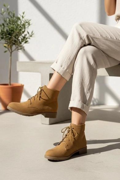 Bottes basses Lisbon - Camel PIANNO39