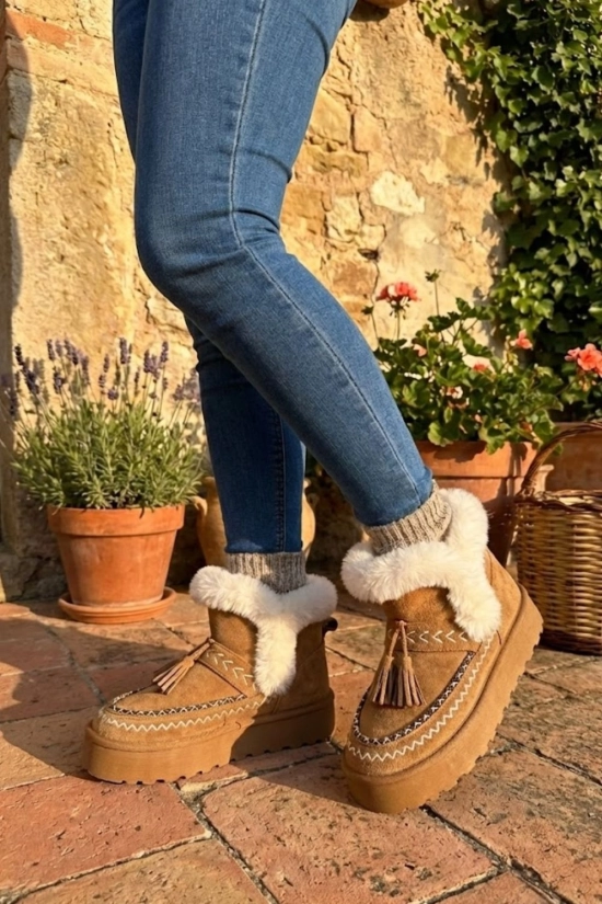 Bota Nua Australian Low - Camel Pianno39 2