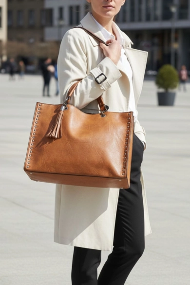 BOLSO LEANJA - Camel pianno39 2