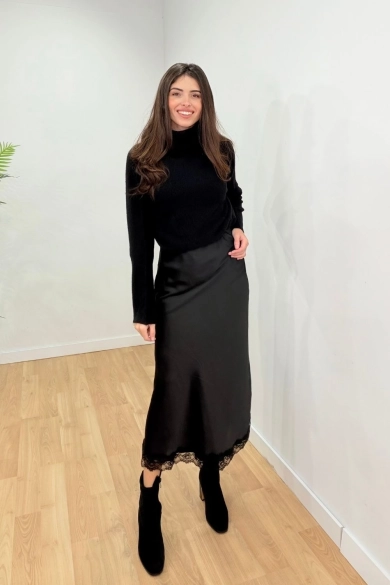 Falda Silk - Negro Pianno39