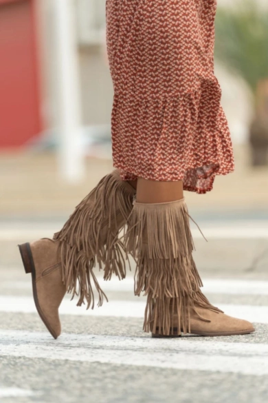 Bota Flecos Maca - Beige pianno39