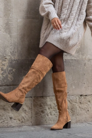 Zairena Tall Boot - Camel Pianno39