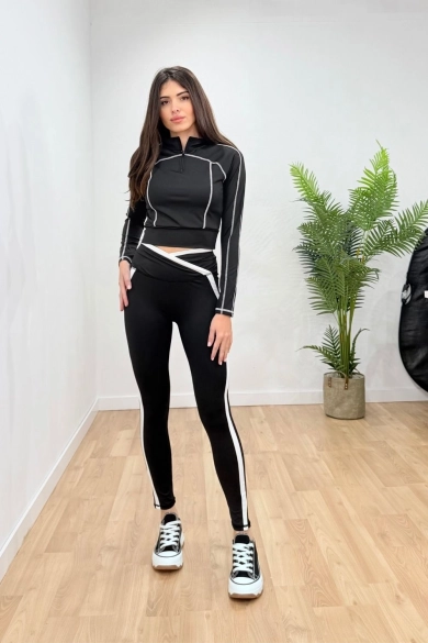 Conjunto Bionic - Blanco/Negro Pianno39