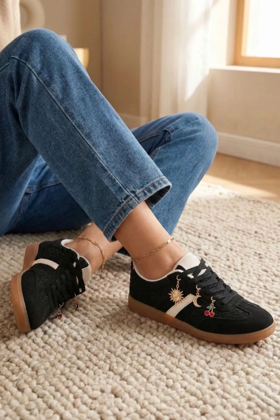 Sneakers Casual Charm - Negro PIANNO39
