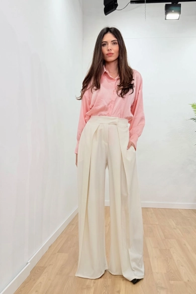 Camisa Satinada Nuda - Rosa pianno39