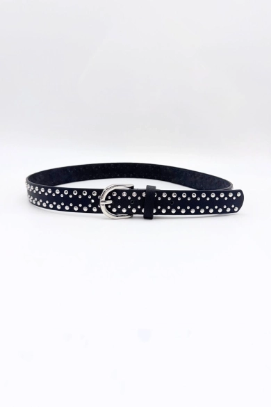 Cinturón Elegance - Negro/Plata PIANNO39