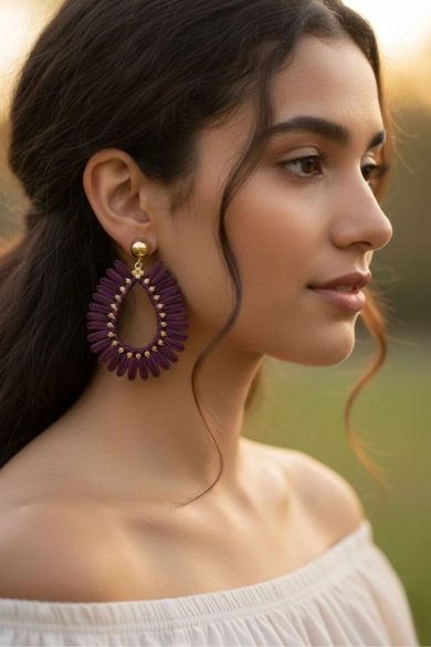 Pendientes Core - Morado Pianno39 2