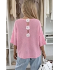Camiseta Flower - Rosa