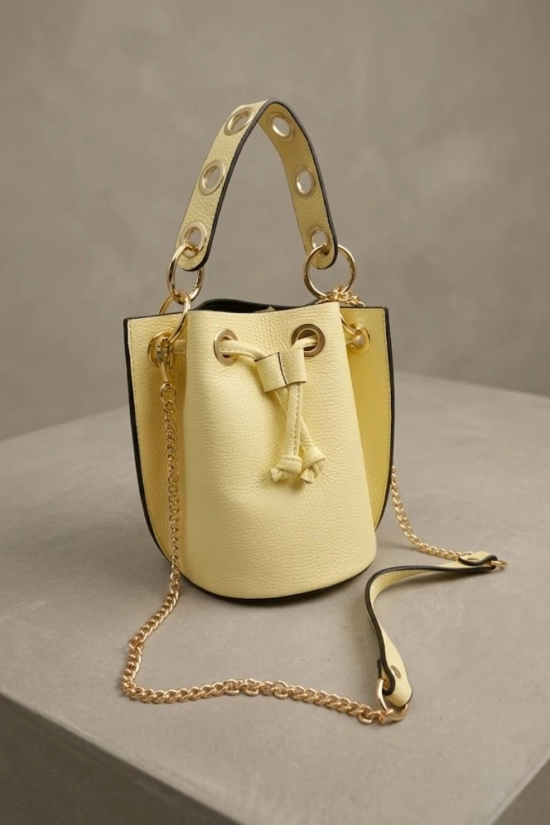 Bolsa de couro Loupe - Amarelo Pianno 39