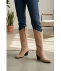 Bota Alta Urban Queen - Beige