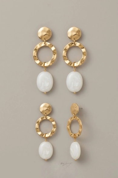 Pendientes Santorini - Blanco Pianno39