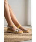 Sandalia Confort Oana - Amarillo Pianno39