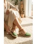 Wedge Leni - verde pianno 39