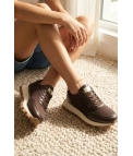 Sneakers Letrer - Marrón