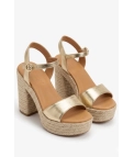 Sandalia de tacón sunny - oro