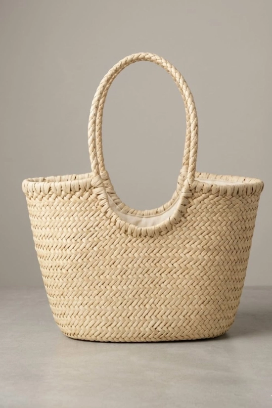 copia de Bolso Capazo Trenzado - Natural 2