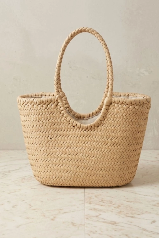 Bolso Capazo Trenzado - Natural