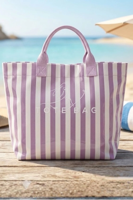Bolso Tote Playero - Malva