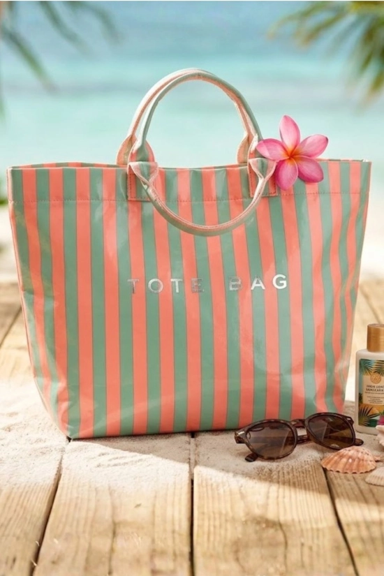 copia de Bolso Tote Playero - Malva